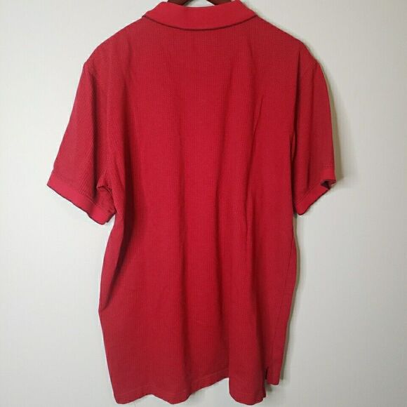 David Taylor Collection Mens Polo Shirt Short Sleeve Collared Red Sz XLT XL Tall - Picture 15 of 15